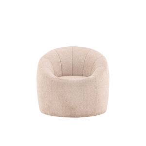 VENTURE DESIGN Warren loungestol - beige bouclé stof