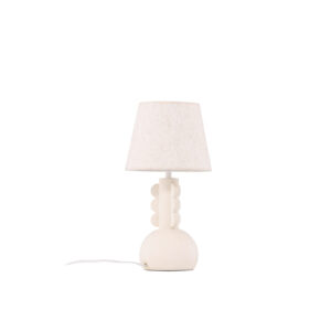 VIND COLLECTION Mellerud bordlampe - beige linned og beige beton