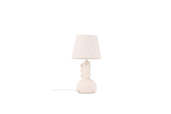 VIND COLLECTION Mellerud bordlampe - beige linned og beige beton