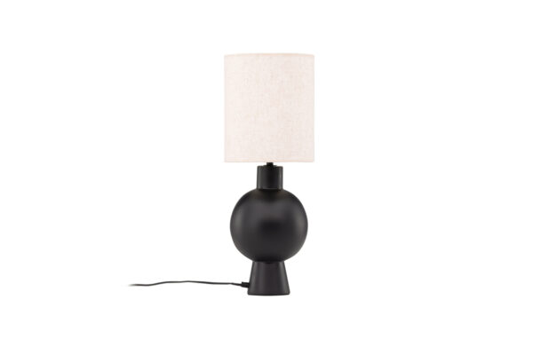 VIND COLLECTION Mysterna bordlampe - beige hør og sort beton