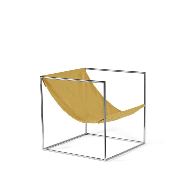 Valerie Object Solo Seat Lænestol Rustfri Stål/Gul