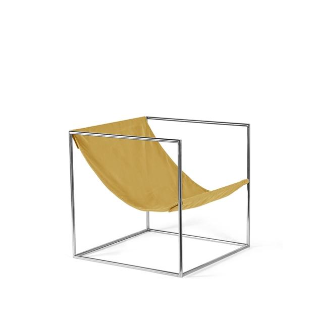 Valerie Object Solo Seat Lænestol Rustfri Stål/Gul