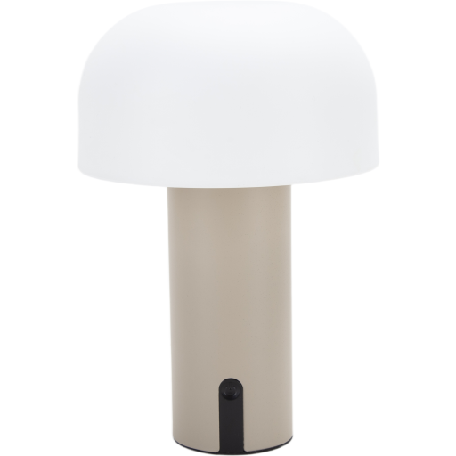 Veli Line Shape genopladelig bordlampe, beige