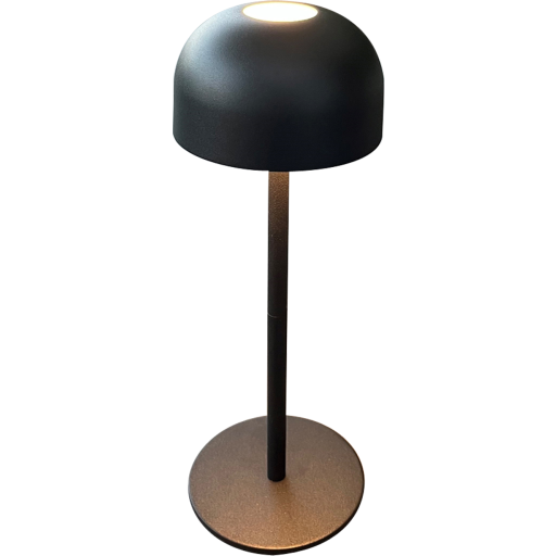 Veli Line Shine genopladelig bordlampe, sort