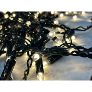 Veli Line udendørs lyskæde, 200 varm hvide lys, 4 meter