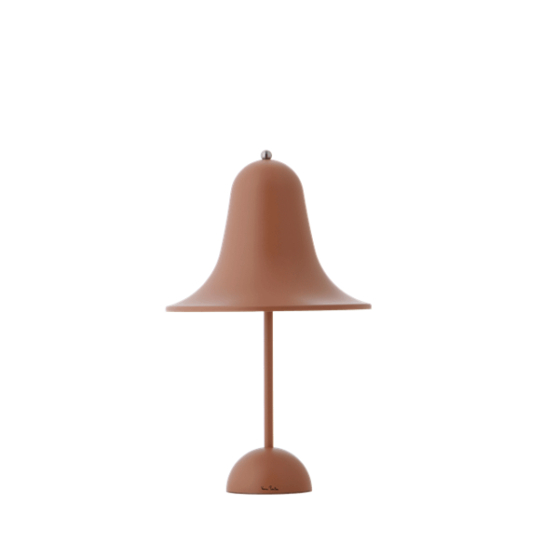 Verpan Pantop Bordlampe Transportabel Mat Terracotta