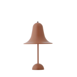 Verpan Pantop Bordlampe Transportabel Mat Terracotta