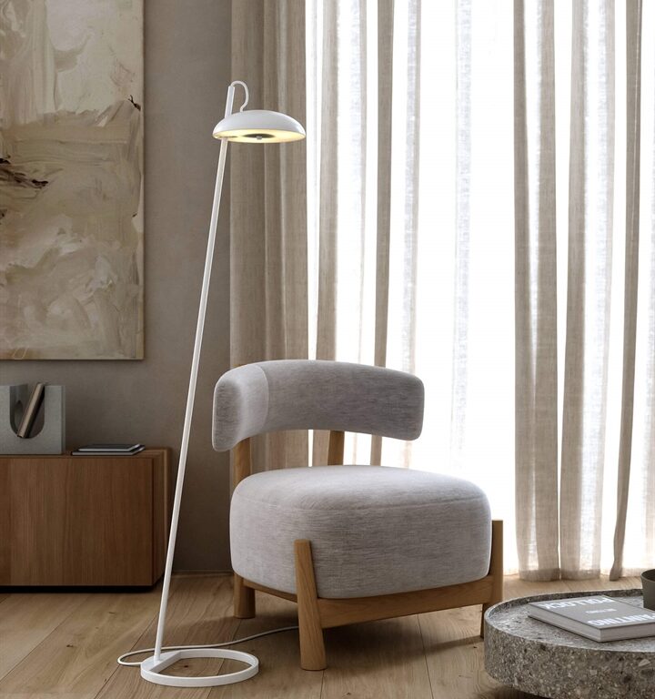 Versale gulvlampe, hvid