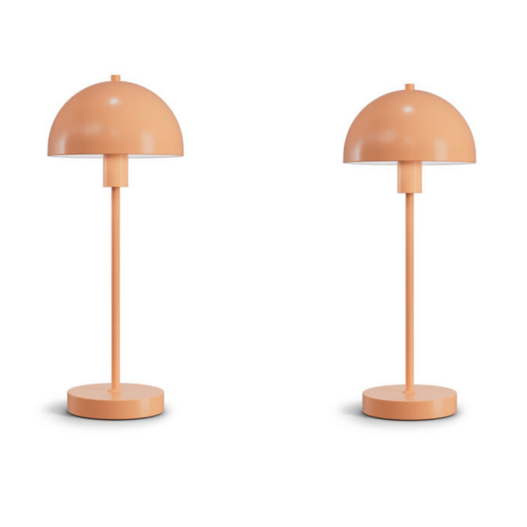 Vienda 2 stk - Aprikos - Bordlampe - Herstal