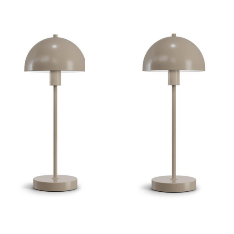 Vienda 2 stk - grå - Bordlampe - Herstal