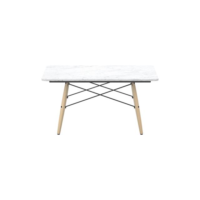 Vitra Eames Sofabord Firkantet Hvid Marmor/Honningfarvet Ask