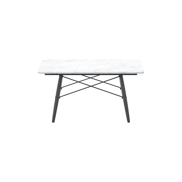 Vitra Eames Sofabord Firkantet Hvid Marmor/Sort Ask