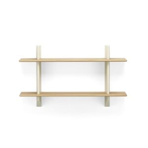 Vitra Rayonnage Mural Reol Prouvé Blanc Colombe/Egetræ