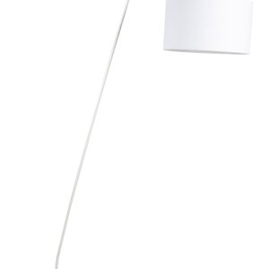 WHITE LABEL LIVING Martine gulvlampe - hvid metal