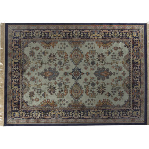 WHITE LABEL LIVING Raz gulvtæppe, rektangulær - grøn og multifarvet viskose (160x230)