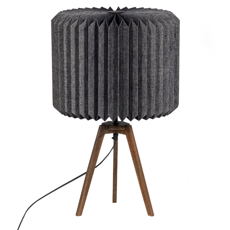 WOOOD Bones bordlampe - sort papir og natur