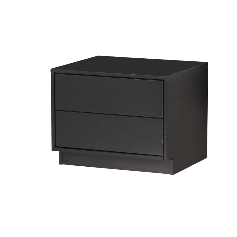 WOOOD EXCLUSIVE Finca TV-skab, m. 2 push to open skuffer - sort fyrretræ