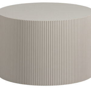 WOOOD EXCLUSIVE Sanne sidebord, rund - antik beige MDF (Ø60)