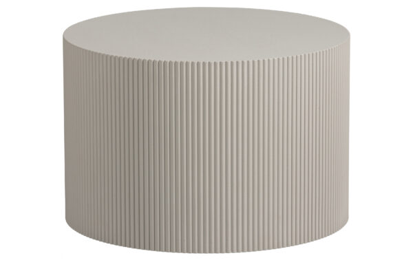 WOOOD EXCLUSIVE Sanne sidebord, rund - antik beige MDF (Ø60)