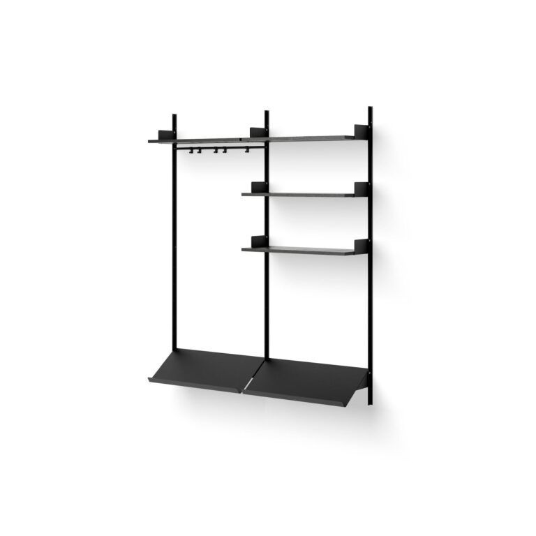 Wardrobe Reol 3 Sort