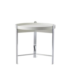 Warm Nordic Compose Sofabord Ø50 Hvid Krom