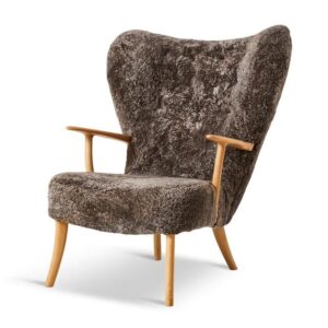 Warm Nordic Pragh Lænestol Sheepskin Drake/Natural Oileret Eg