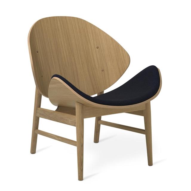 Warm Nordic The Orange Lænestol med Sædepolstring Sprinkles 794/Hvid Egetræ