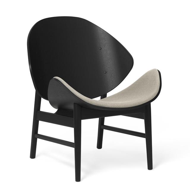 Warm Nordic The Orange Lænestol med Sædepolstring Vidar 222/Sort Egetræ