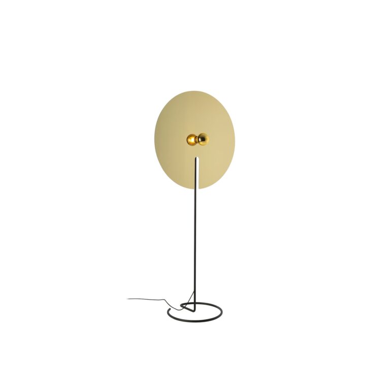 Wever & Ducré MIRRO 3.0 Gulvlampe Mat Sort/Lys Guld