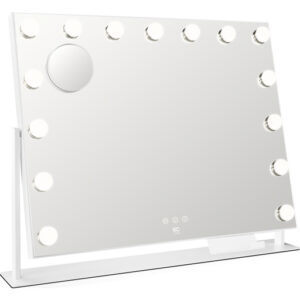 Wilfa EC Star MI2W-D58 makeup spejl med lys, 64x50,3 cm, hvid