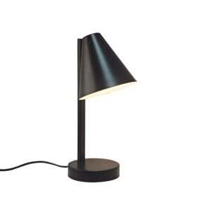Wilmer bordlampe m/USB-C, sort