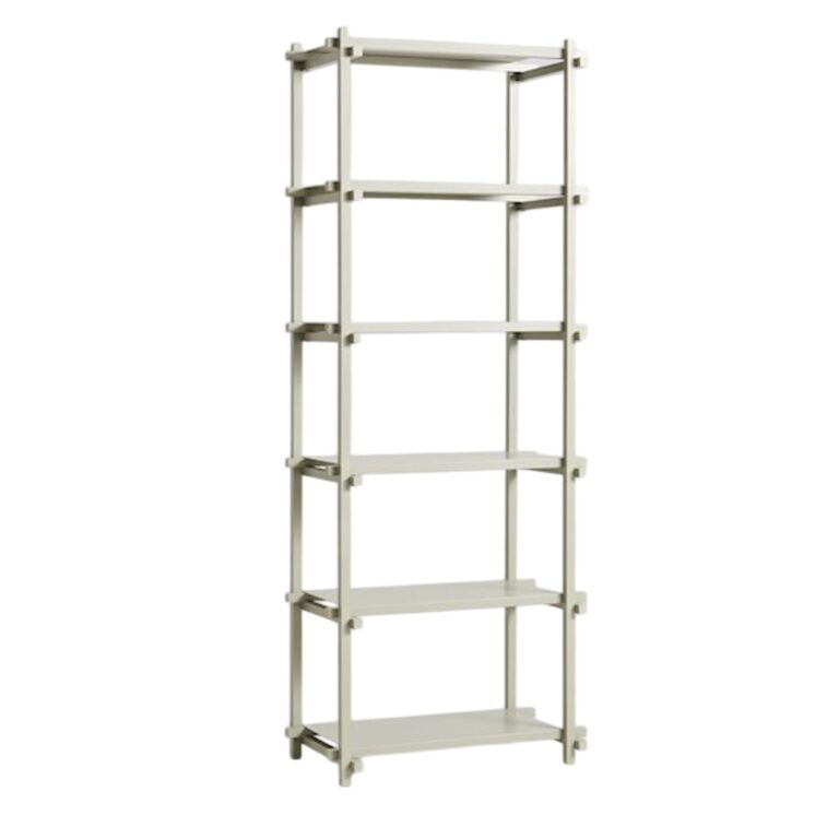 Woody Shelving 2.0 Reol Høj Smokey Grey/Stål