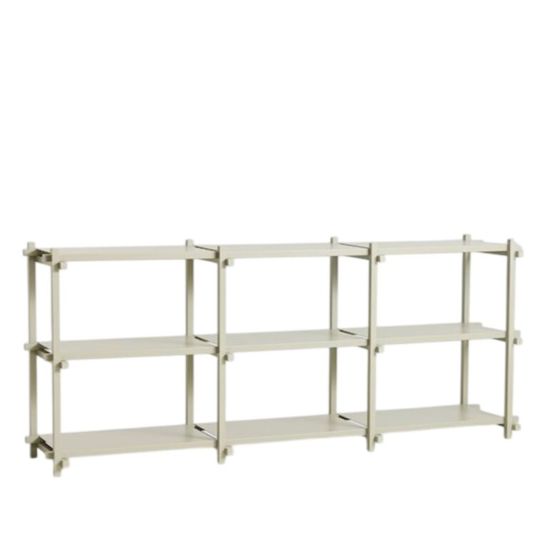 Woody Shelving 2.0 Reol Lav Smokey Grey/Stål