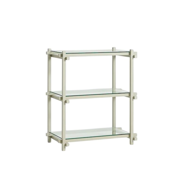Woody Shelving 2.0 Reol Lille Smokey Grey/Glas