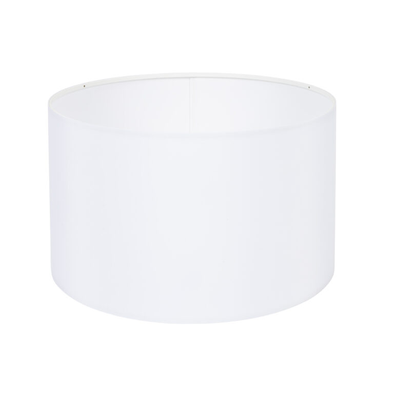 ZUIVER Tripod lampeskærm, rund - hvid tekstil