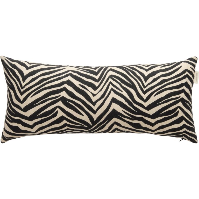 Zebra Pude 30x70 cm Sort/Hvid