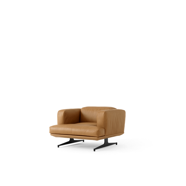 &Tradition Inland AV21 Lænestol Cognac Læder/Sort