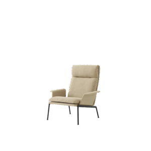 &Tradition Muno LN17 Lænestol Med Armlæn & Høj Ryg Varm Sort/Clay 0007