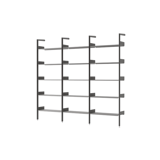 &Tradition Rombe IF1 &IF4 & IF4 Reol Konfiguration F Lakeret Valnød/Antracit