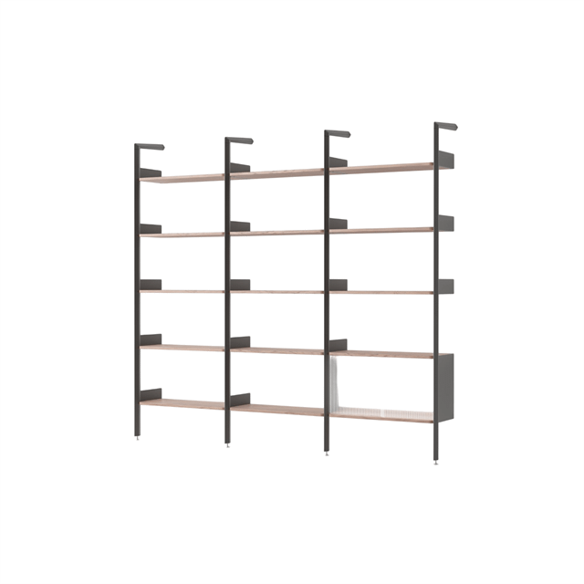 &Tradition Rombe IF1 &IF4 & IF6 Reol Konfiguration H Lakeret Valnød