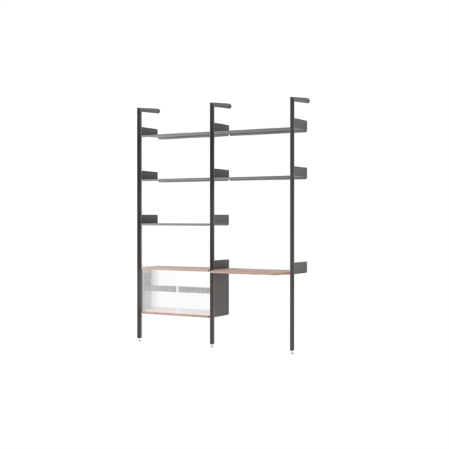 &Tradition Rombe IF2 &IF6 Reol Konfiguration D Lakeret Valnød/Antracit