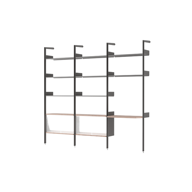 &Tradition Rombe IF3 &IF5 & IF6 Reol Konfiguration J Lakeret Valnød/Antracit