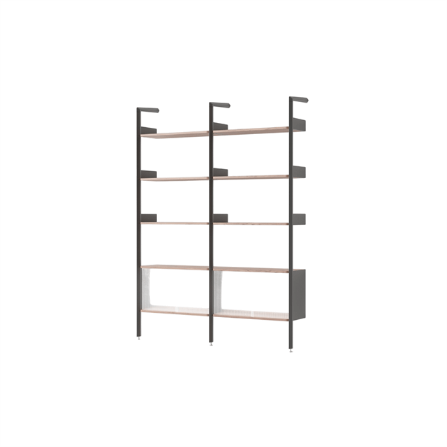 &Tradition Rombe IF3 &IF6 Reol Konfiguration E Lakeret Valnød/Antracit