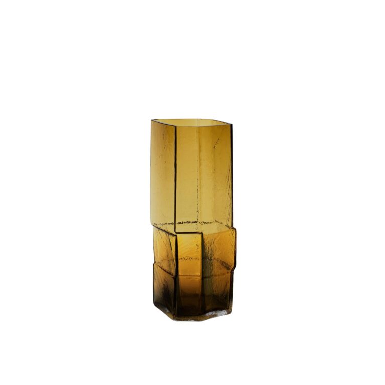 x Utzon Can Lis Muro Vase H30 Recycled Amber